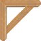 Ekena Millwork Traditional Craftsman Rough Sawn Bracket w/ Offset Brace, Western Red Cedar, 6"W x 26"D x 26"H BKT0604X26X26TRA04RWR - alternate 4